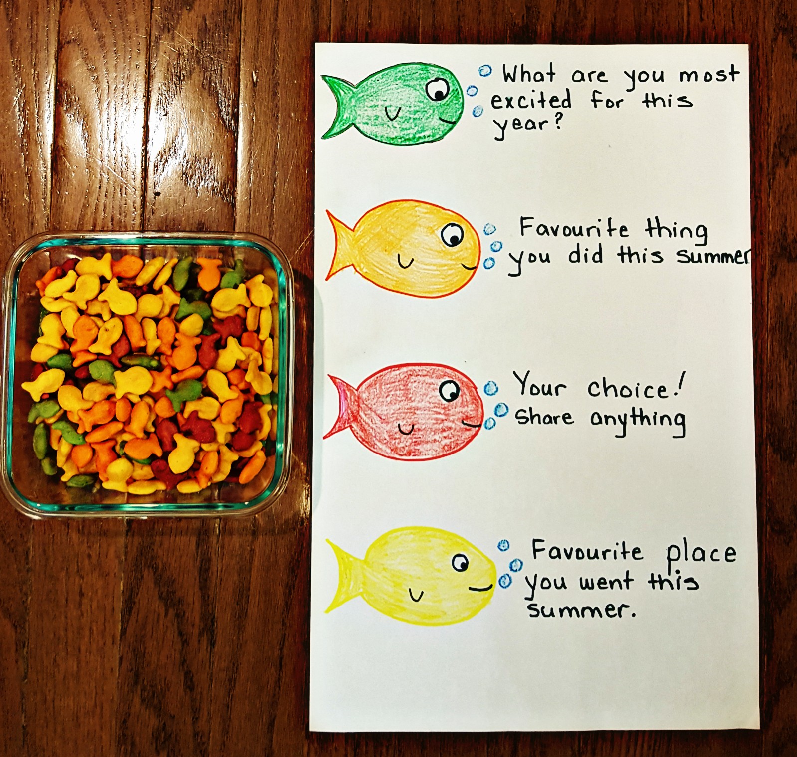 first-day-of-school-activity-goldfish-icebreaker-hands-on-teaching-ideas-kindergarten