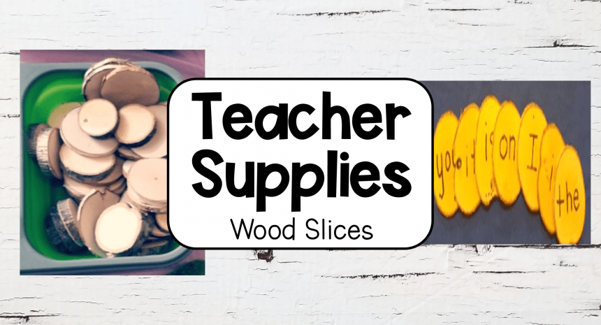 School Supply- Wood Slices