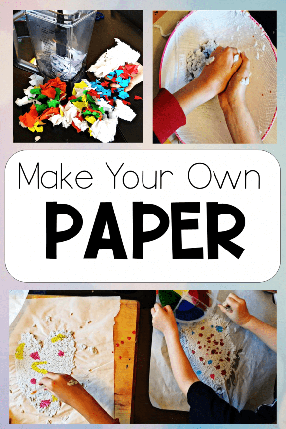 Easy DIY Recycled Crafts for Kids Making Recycled Paper