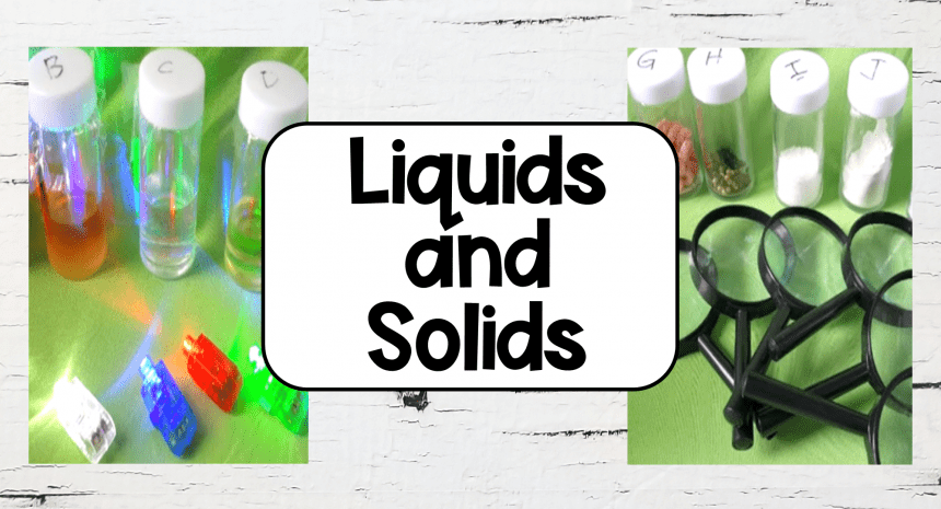 Science for Kids All About Liquids and Solids