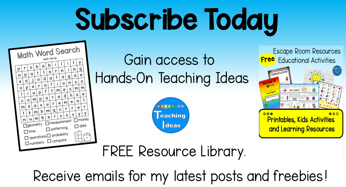 Fun Math Worksheet and Activity - Hands-On Teaching Ideas