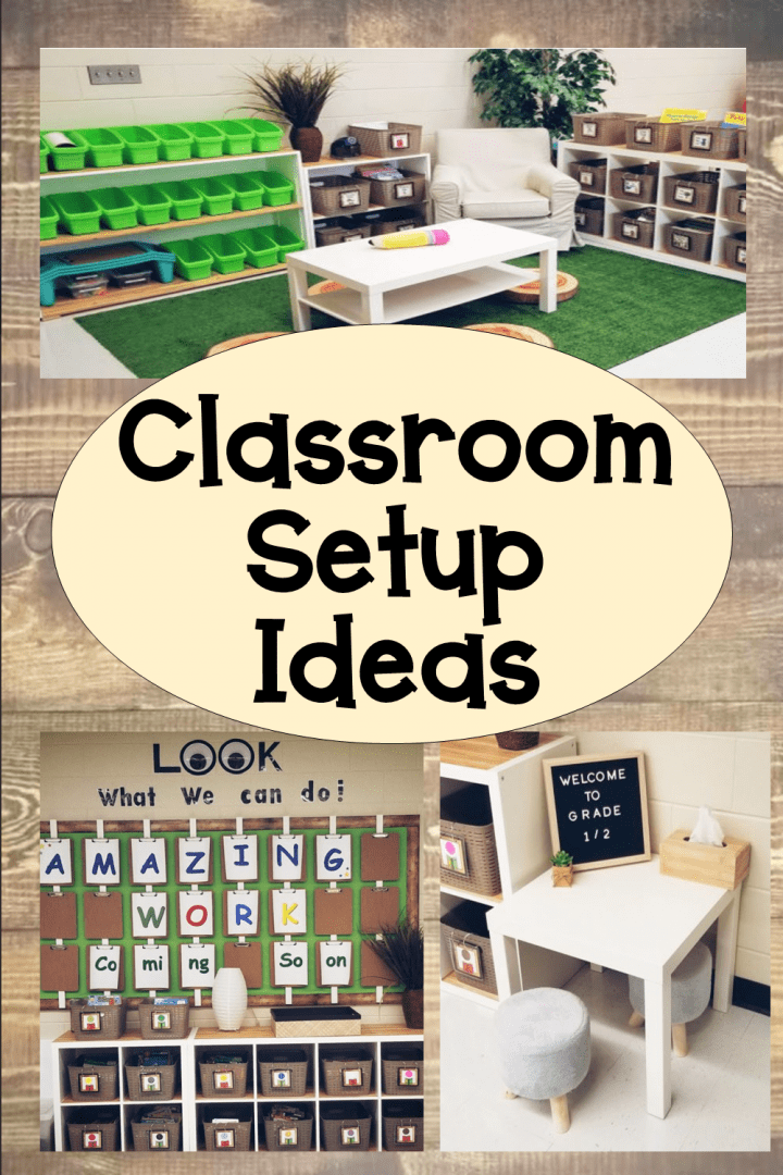 classroom set up and ideas shows a classroom with unique ideas.