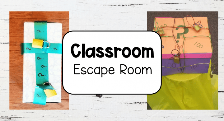easy classroom escape room shows hands on teaching ideas with a locked box.