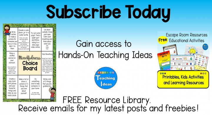 subscribe to hands on teaching ideas