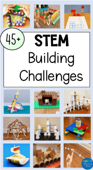 stem activity shows a pinterest image with a collage of STEM activities.