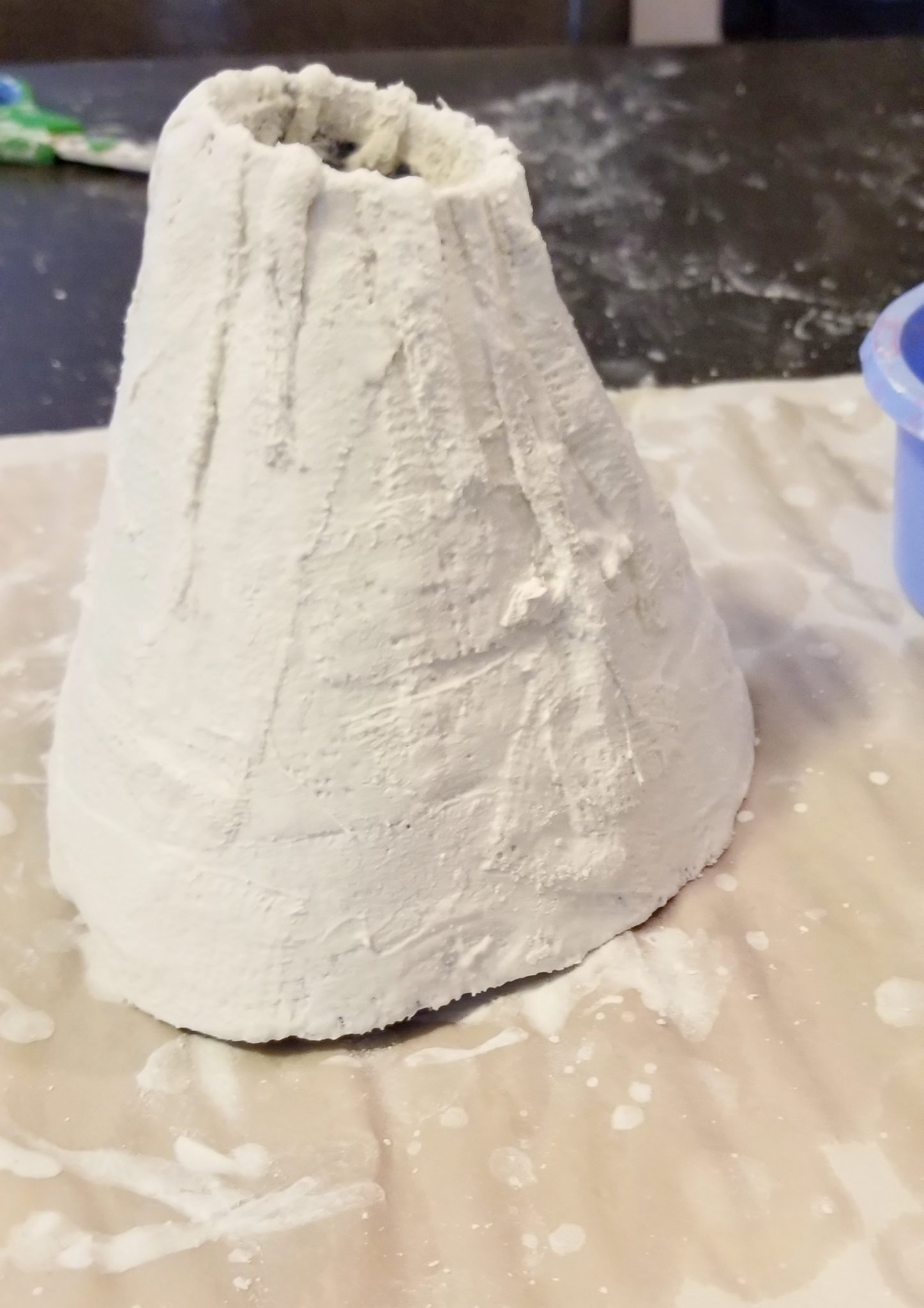 youtube applying plaster cloth to your volcano