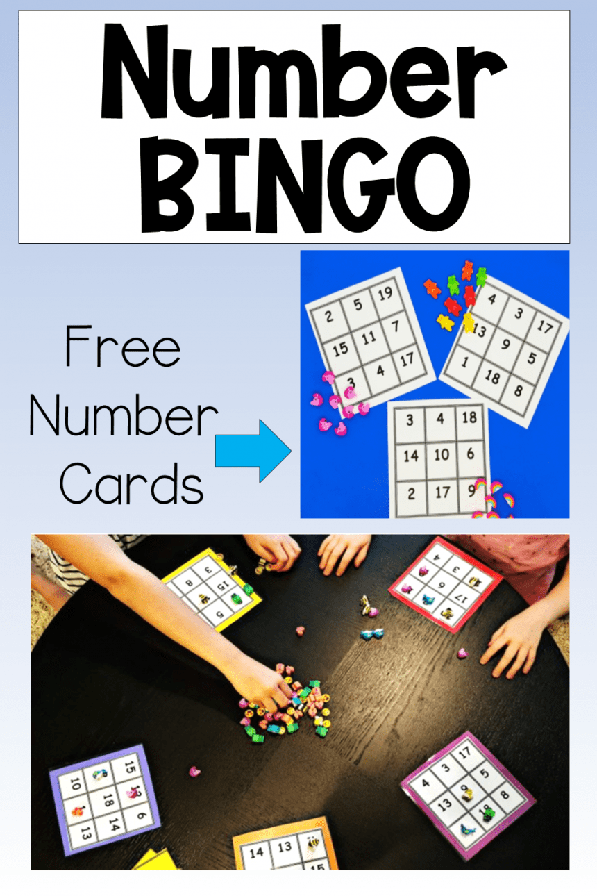 Fun Math Games for Kids Junior Number BINGO - Hands-On Teaching Ideas