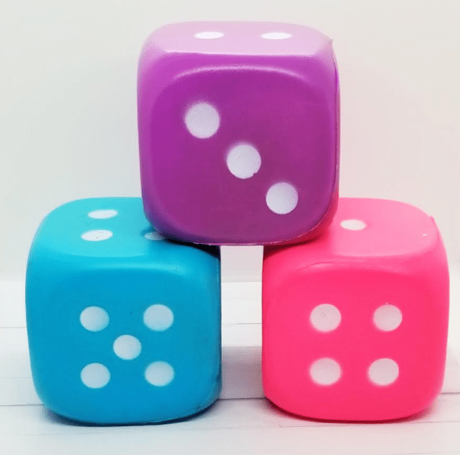 number talks kindergarten shows three dice.