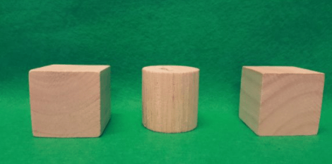 kindergarten number talks shows three 3D shapes.