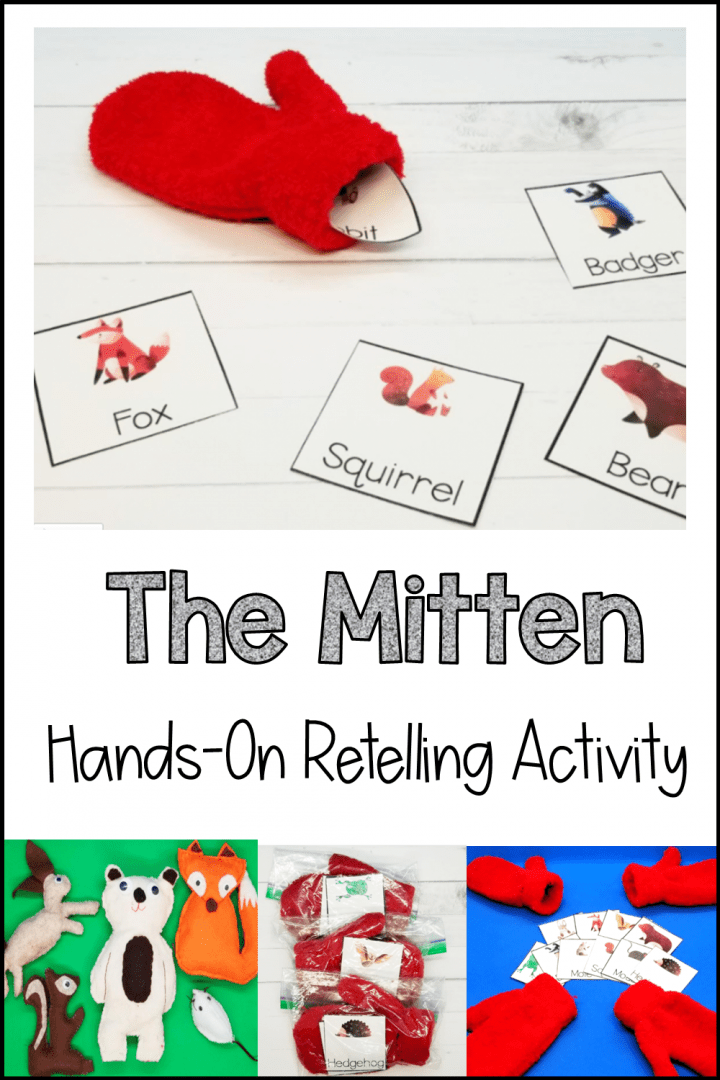 winter activities shows the mitten story with printables and gloves.