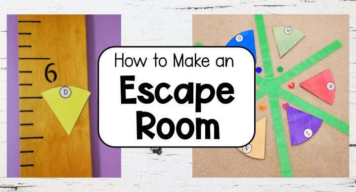 hands on teaching ideas shows a few puzzles for an escape room for kids.