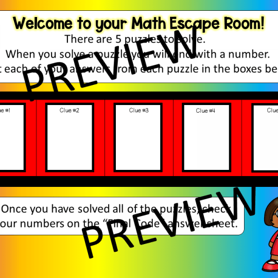 Math Escape Room HandsOn Teaching Ideas