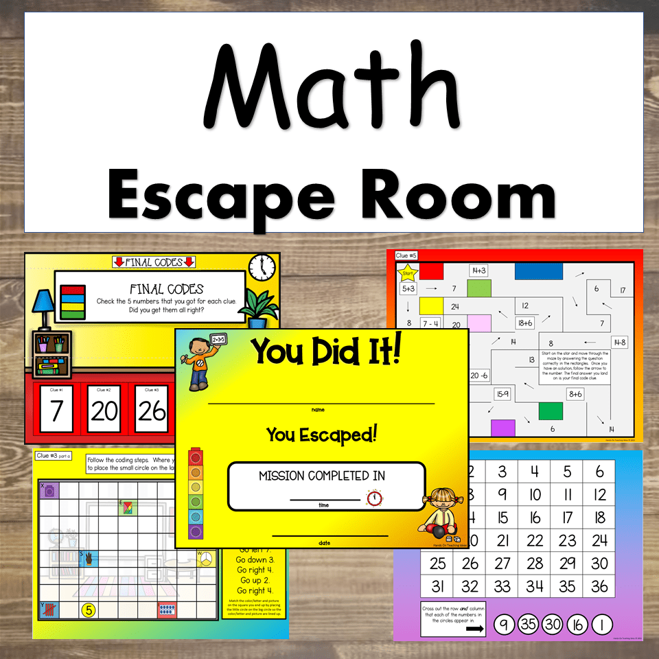 math problem solving escape room