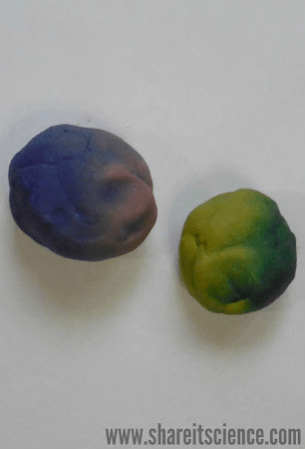 cool science shows two balls of what looks like playdough.