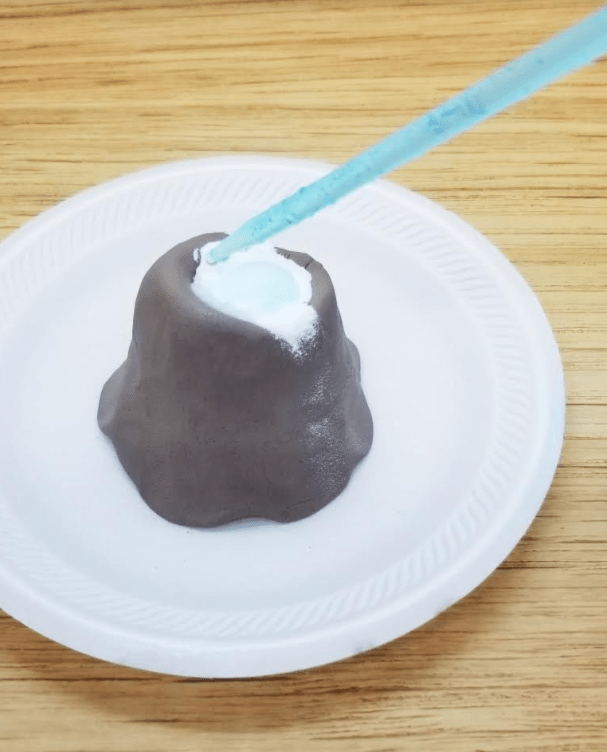 best stem activities shows a clay volcano.