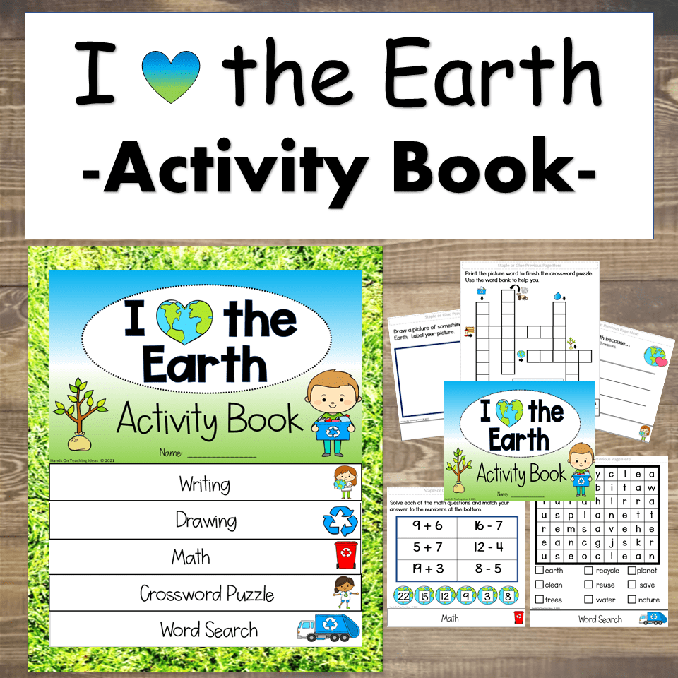 Earth Day I Love The Earth Activity Flip Book Hands On Teaching Ideas