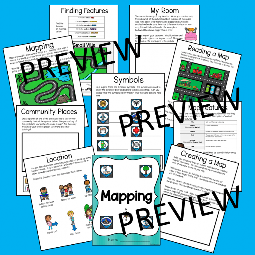 Map Skills Social Studies HandsOn Teaching Ideas