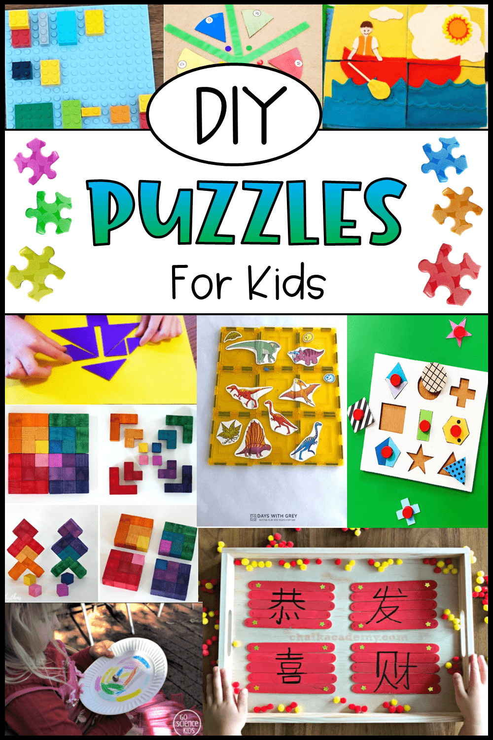 27 DIY Puzzles For Kids Hands On Teaching Ideas