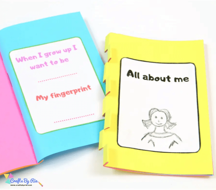 first day of school shows an all about me template.