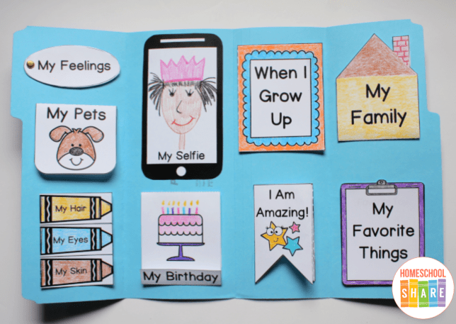 first day of school ideas shows printable all about me sheets.