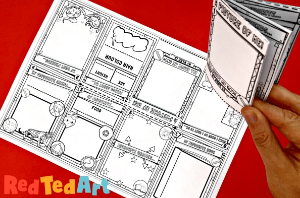 first day of school activities shows an all about me printable.