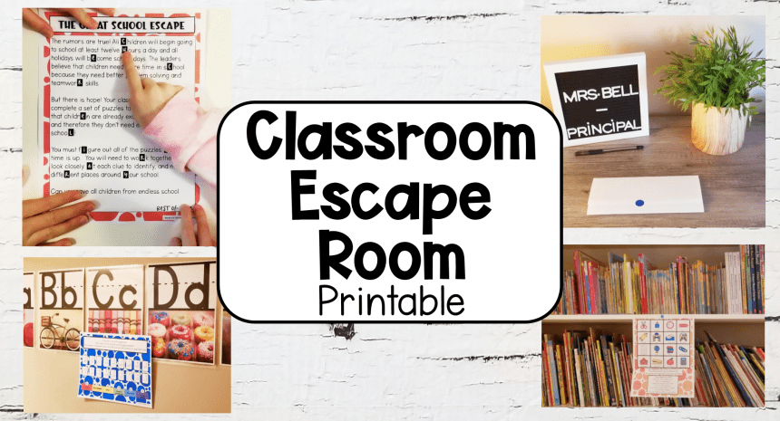 Classroom Escape Room for Kids
