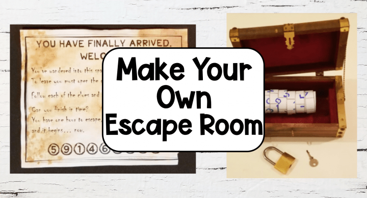hands on teaching ideas shows ideas for how to make your own escape room.