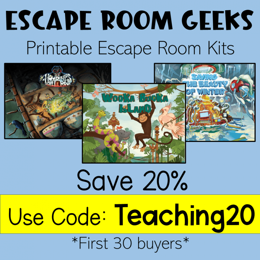 Printable Escape Room for Kids HandsOn Teaching Ideas