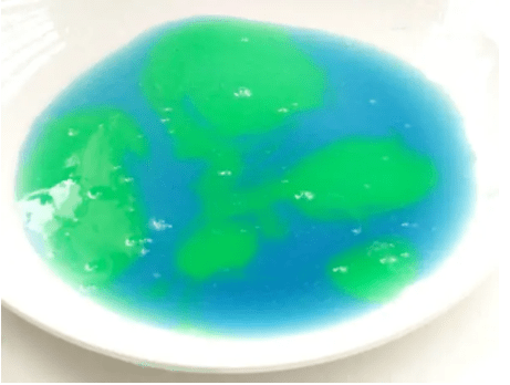 earth day activity shows earth colored slime