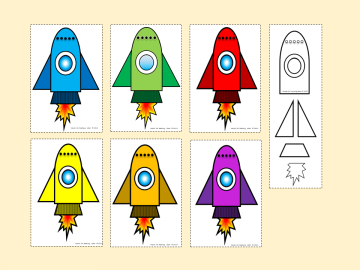 stem challenge printable sheet of rockets