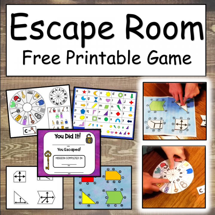 free escape room printable shows some printable pages in the game.