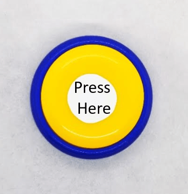 escape room ideas shows a button with the words press here on top.