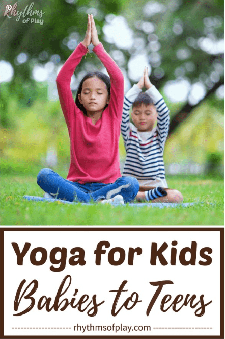 yoga for kids shows two children doing yoga