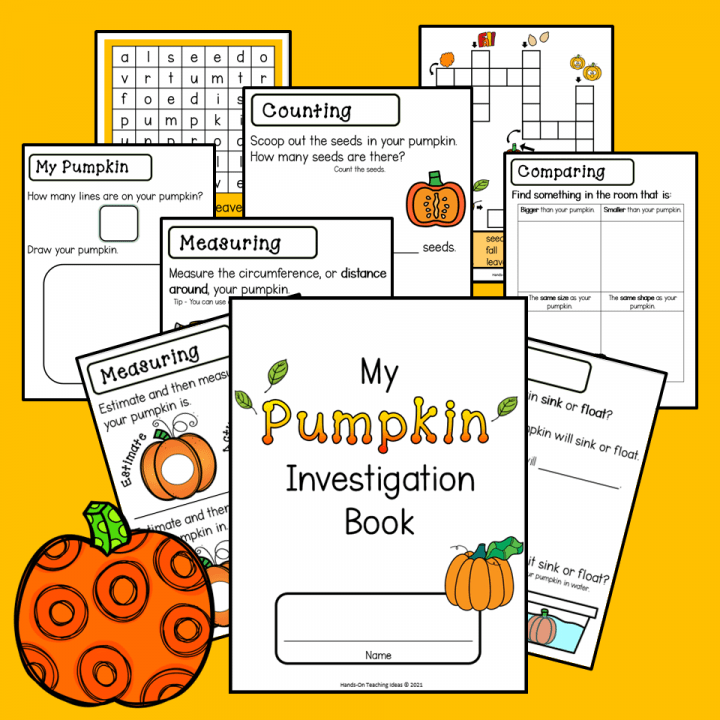 pumpkin investigation worksheets.