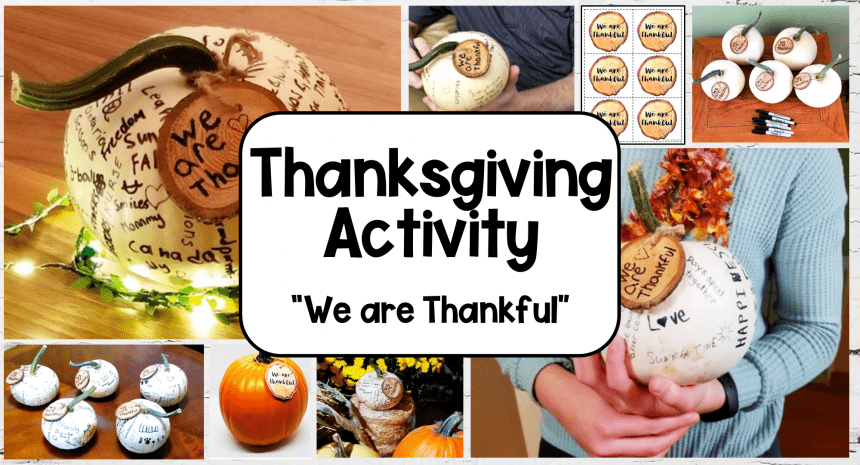 Last Minute Thanksgiving Activity for Families