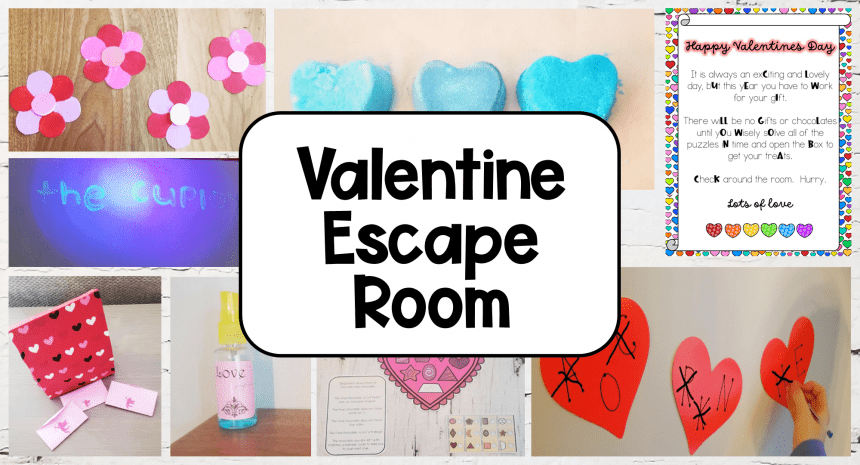 DIY Valentines Escape Room with Free Printables