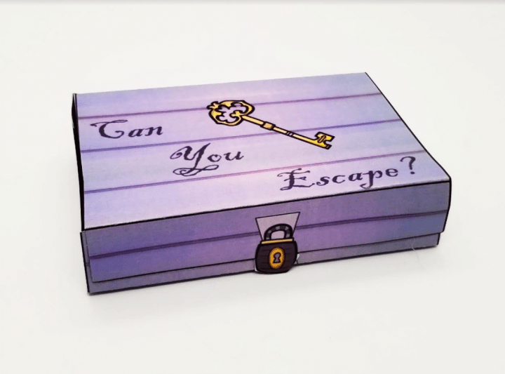 how to make an escape room lock box ideas shows a lock box that says can you escape.