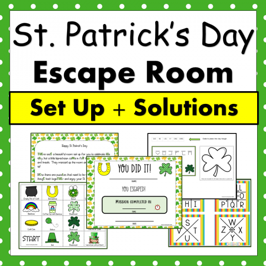 St. Patrick's Day Escape Room Game