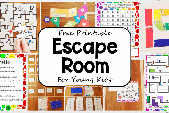 Free Printable Escape Room for Young Kids