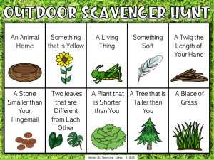 Free Printable Scavenger Hunt for Kids