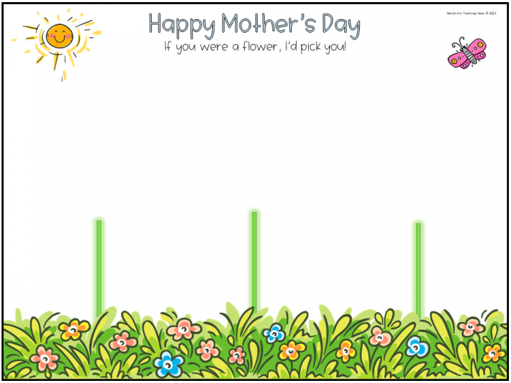 mothers day steam shows a printable page or card that says happy mothers day.