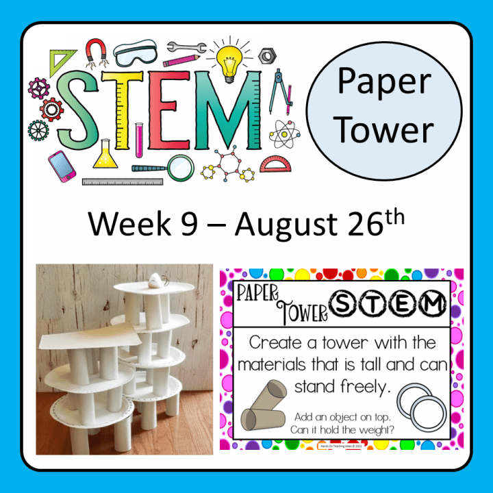 stem activity shows a paper tower image.