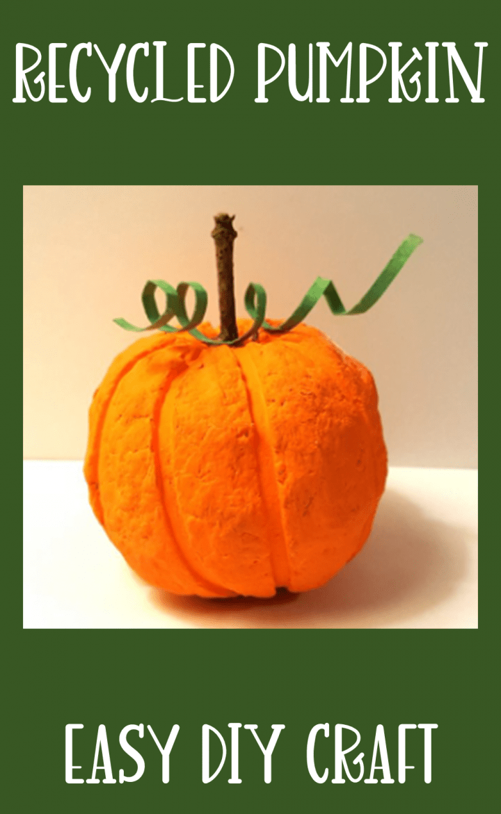 recycled pumpkin craft