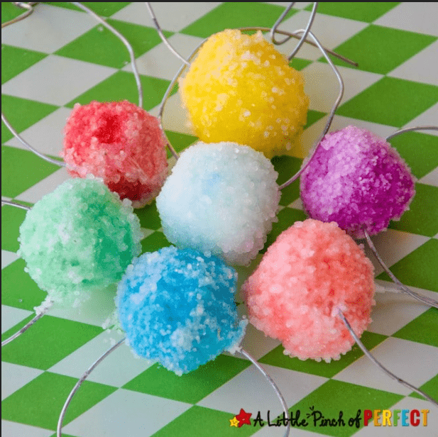 borax crystal balls shows seven borax balls.