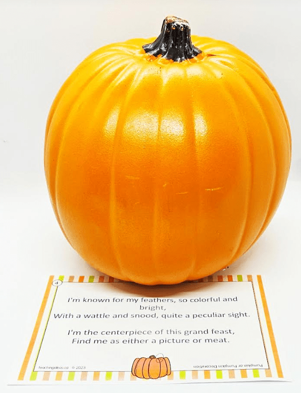scavenger hunt shows a pumpkin and printable page.