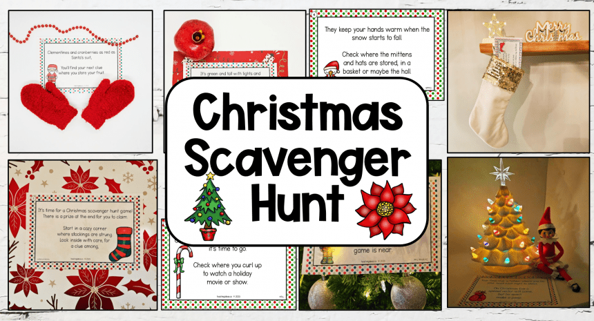 Best Christmas Scavenger Hunt (Free Printables)