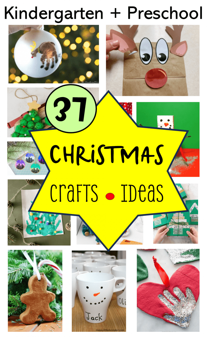 easy christmas activities for kids shows a collage of pinterest pins.
