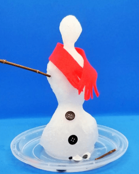 STEM shows a snowman melting.