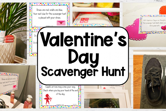 Free Valentines Day Scavenger Hunt at Home