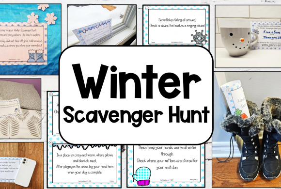 Free Winter Scavenger Hunt Printable for Home